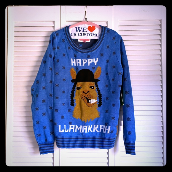 tipsy elves hanukkah sweater